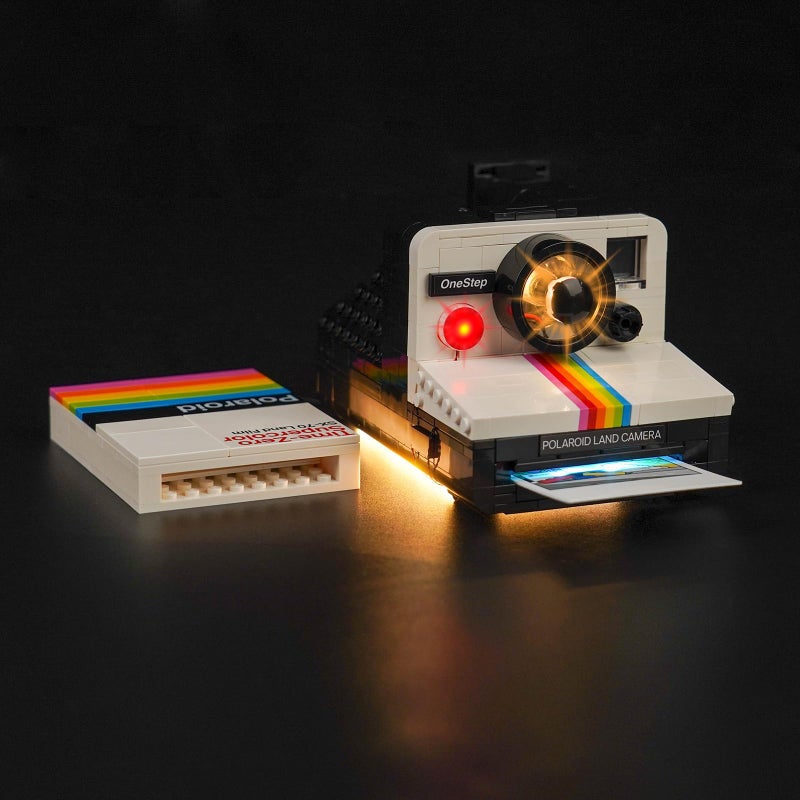 Hilighting Upgraded Led Light Kit for Lego Ideas Polaroid OneStep SX70 Camera Building Set Compatible with Lego 21345 Model Not Included - Image 3