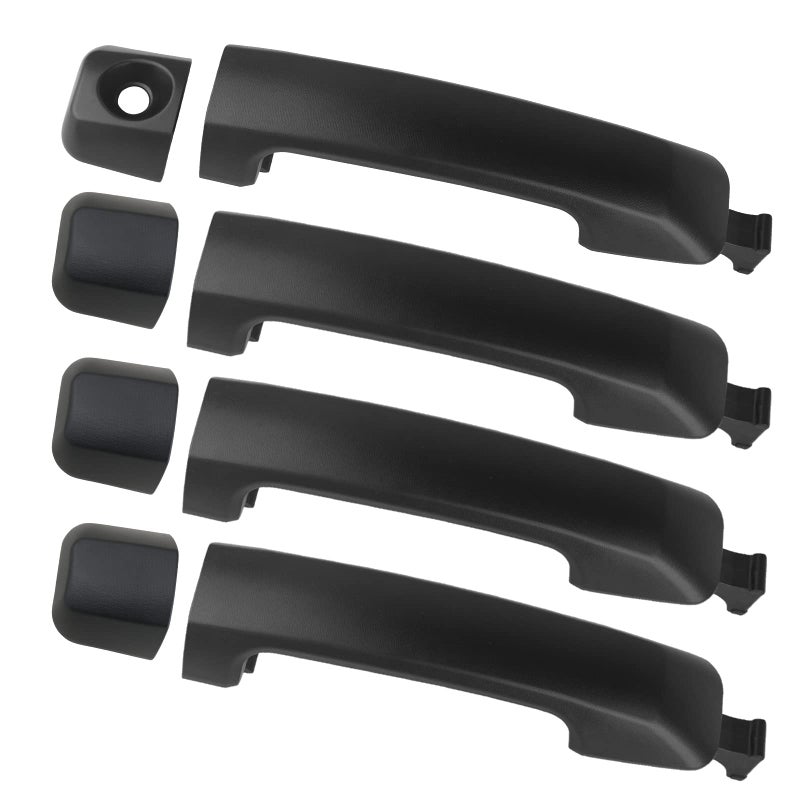 Osompar 4PCS Exterior Door Handle Compatible with Toyota Tundra 20072020 Black Front Rear Driver Passenger Side Replaces 692100C020 692170C020 692170C040 - Image 2