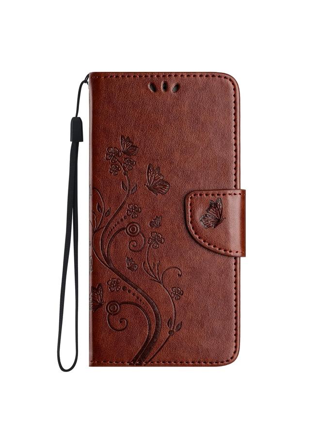 اس-توب جراب لهاتف Samsung Galaxy A56 5G بنمط زهرة الفراشة من الجلد القابل للطي - Image 2