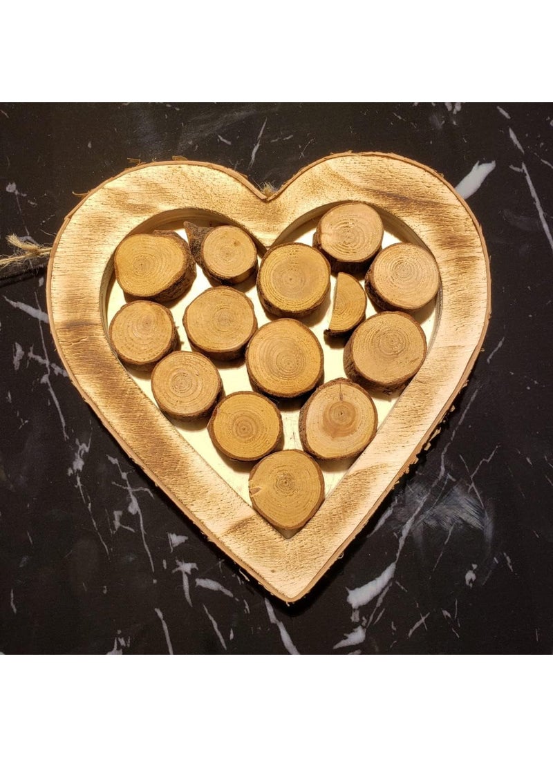 Gmark Gmark Natural Wood Slices 115 Unfinished Round Discs 50 ct Tree Bark Wooden Circles for DIY Crafts GM1083  - Image 5