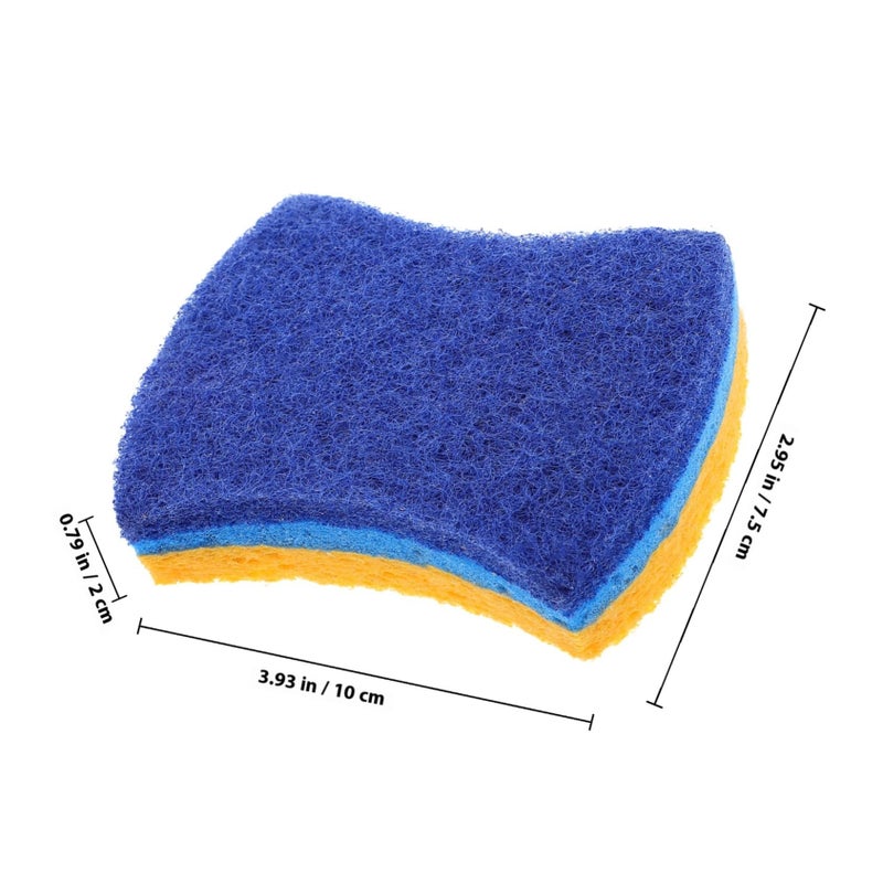 6Pcs Quick Dry Non Smelly Absorbent Scrub Sponges for Kitchen Dishes Countertops Sinks - Image 3