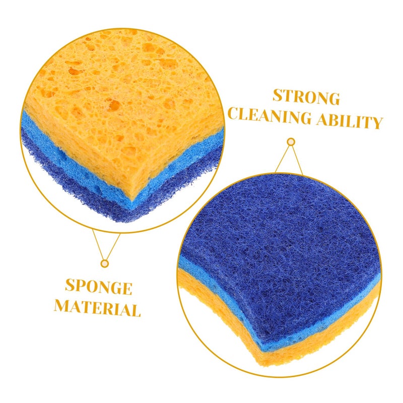 6Pcs Quick Dry Non Smelly Absorbent Scrub Sponges for Kitchen Dishes Countertops Sinks - Image 5