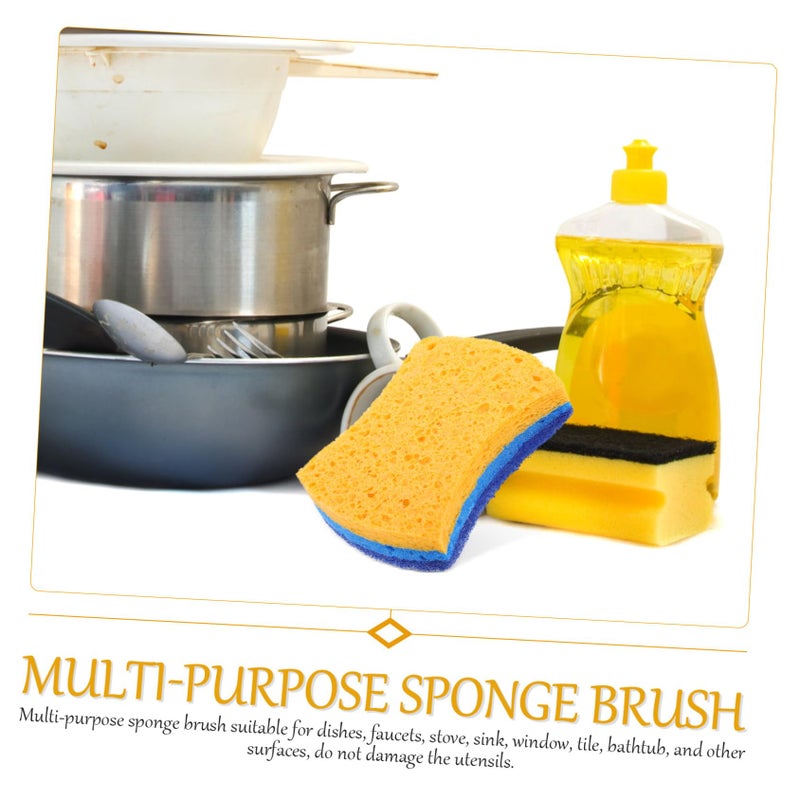6Pcs Quick Dry Non Smelly Absorbent Scrub Sponges for Kitchen Dishes Countertops Sinks - Image 4