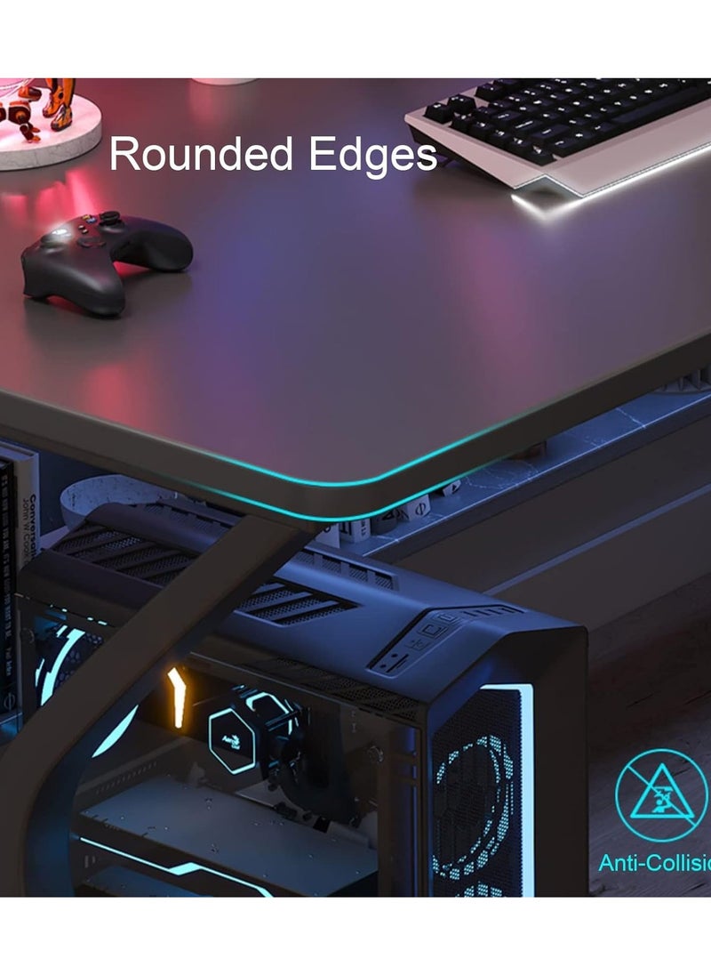 AGD - Gaming Desk,Computer Desk, Study Desk Modern, Home Office Desk ,PC Desk for Work Writing Study Gaming Bedroom Computer Table Executive Workstation - Image 1