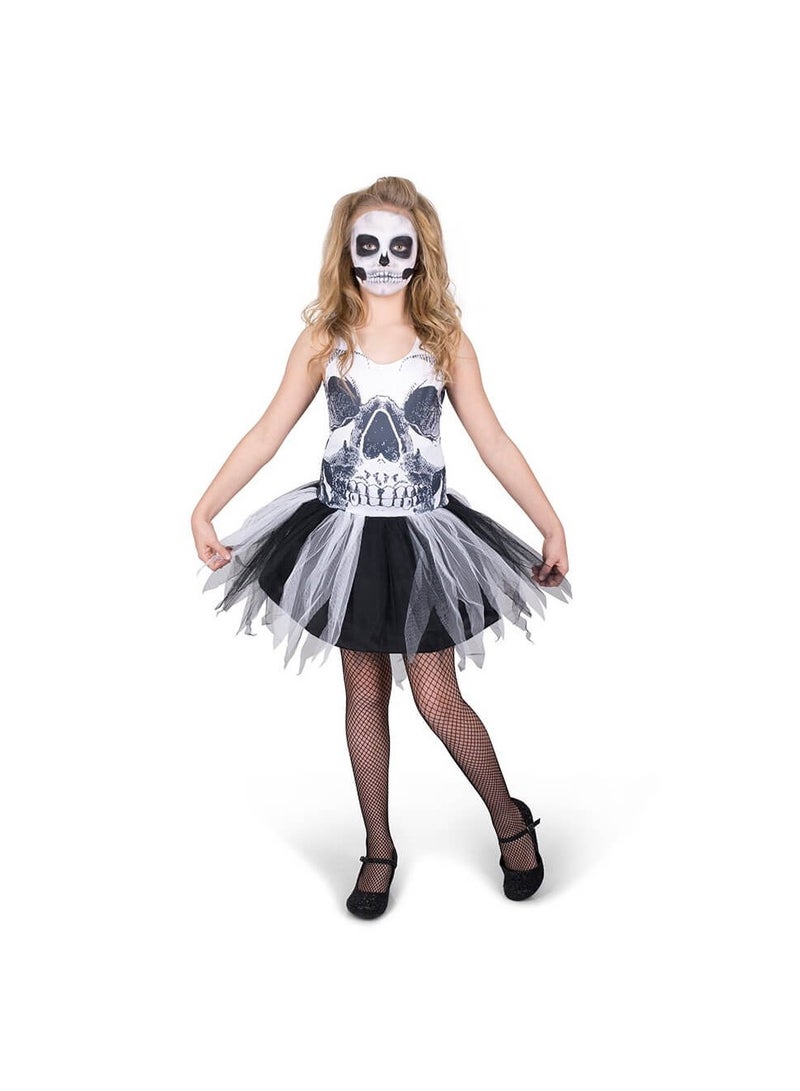 ماد كاستومز فستان توتو على شكل جمجمة للأطفال (صغير) - Image 1