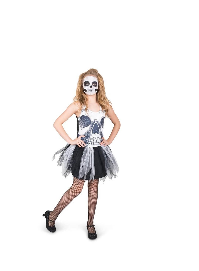 ماد كاستومز فستان توتو على شكل جمجمة للأطفال (صغير) - Image 2