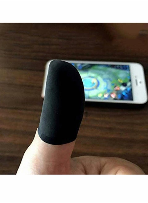 Mobile Phone Gaming Finger Sleeves, 10Pcs, High-density Knitted, Touchscreen Cot for Mobile Gaming, Non-slip, Breathable, for Android Mobile Games