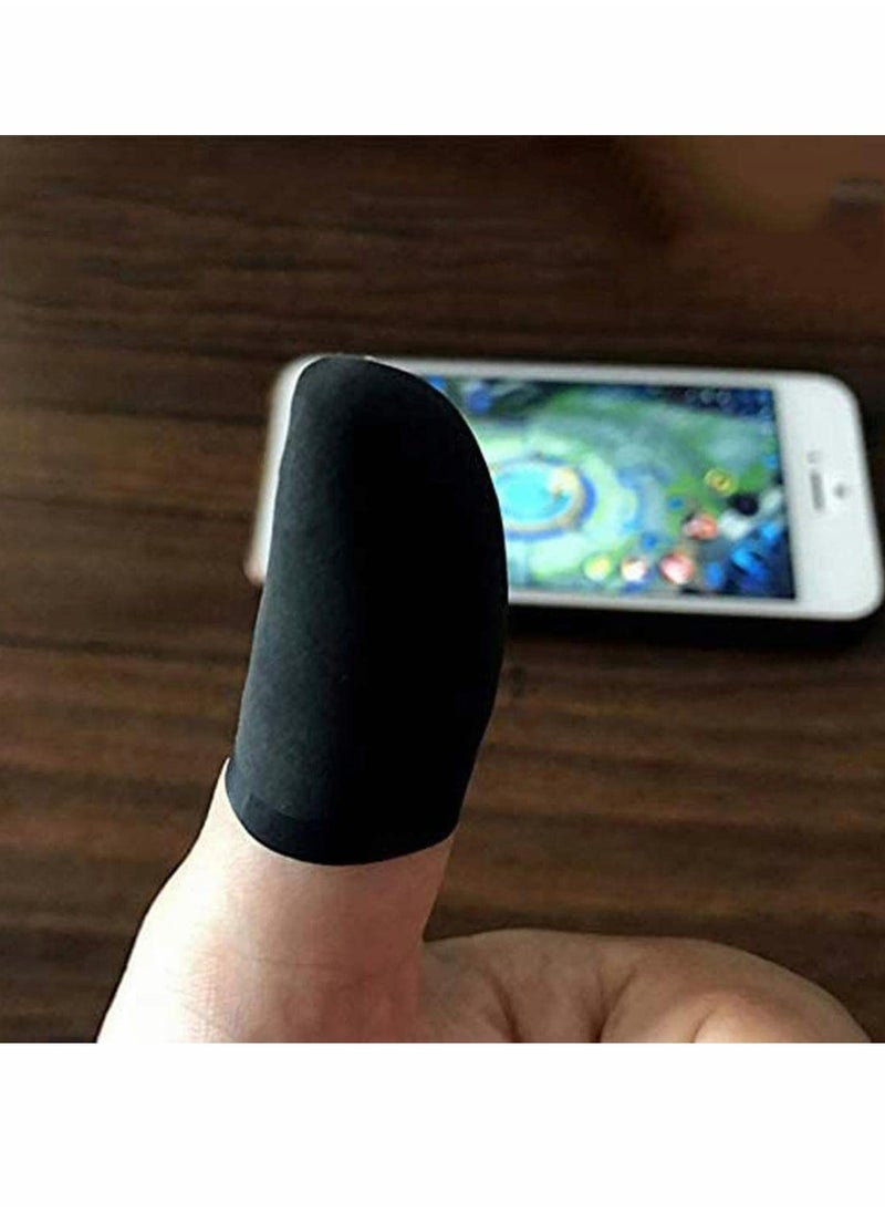 Mobile Phone Gaming Finger Sleeves, 10Pcs, High-density Knitted, Touchscreen Cot for Mobile Gaming, Non-slip, Breathable, for Android Mobile Games