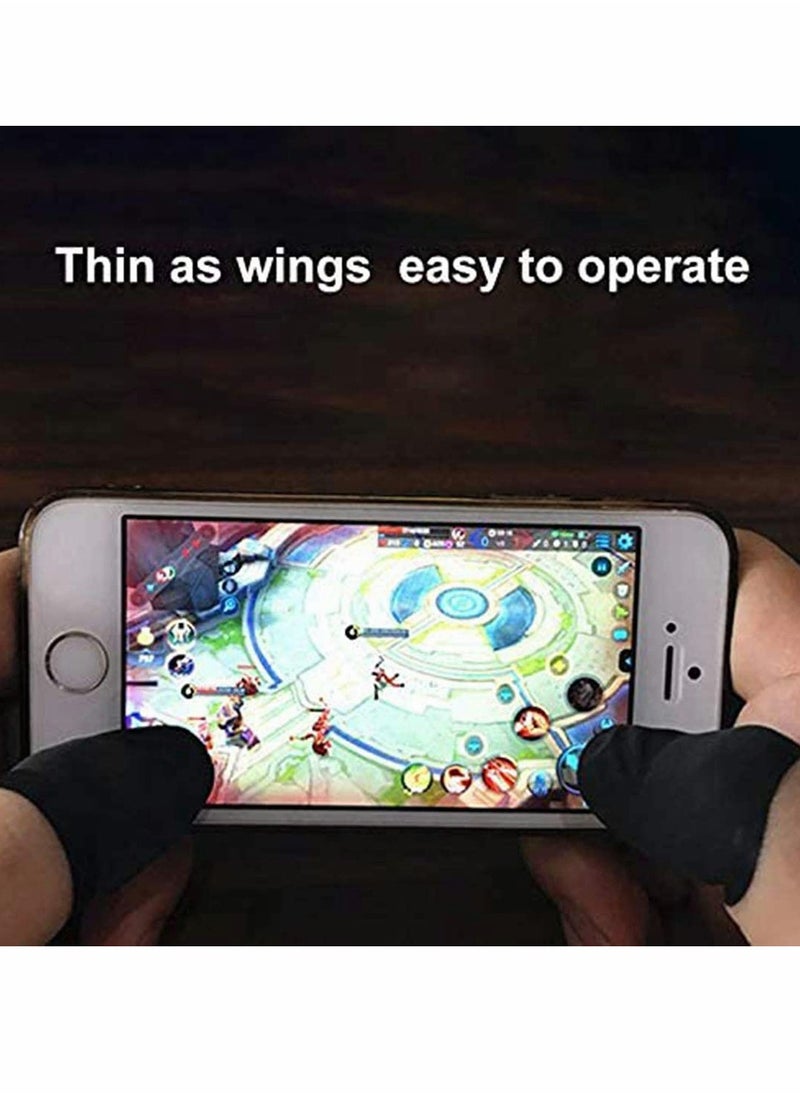 Mobile Phone Gaming Finger Sleeves, 10Pcs, High-density Knitted, Touchscreen Cot for Mobile Gaming, Non-slip, Breathable, for Android Mobile Games