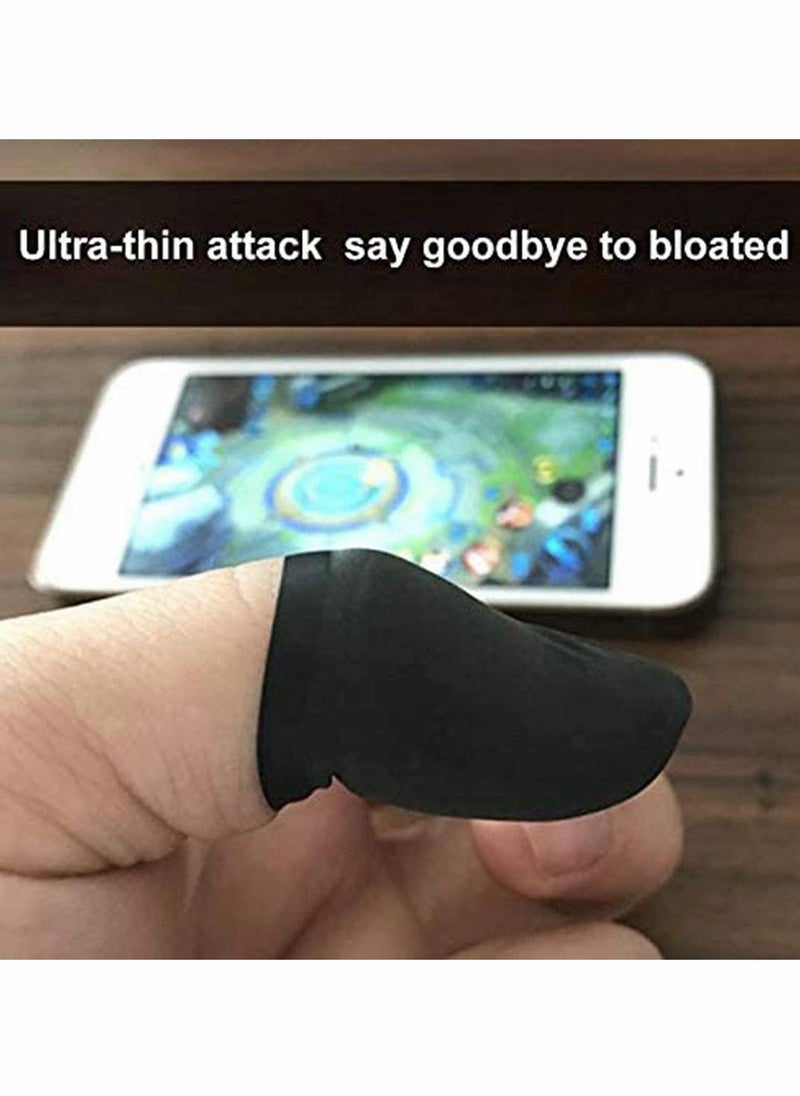 Mobile Phone Gaming Finger Sleeves, 10Pcs, High-density Knitted, Touchscreen Cot for Mobile Gaming, Non-slip, Breathable, for Android Mobile Games