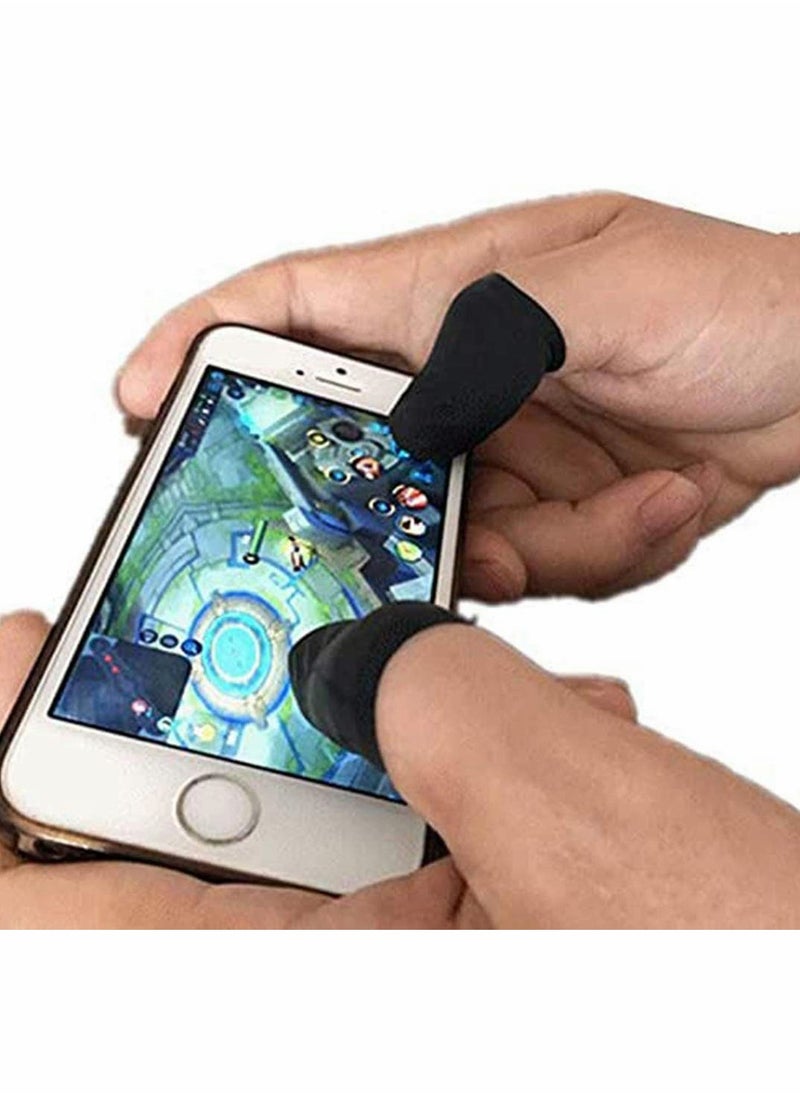 Mobile Phone Gaming Finger Sleeves, 10Pcs, High-density Knitted, Touchscreen Cot for Mobile Gaming, Non-slip, Breathable, for Android Mobile Games