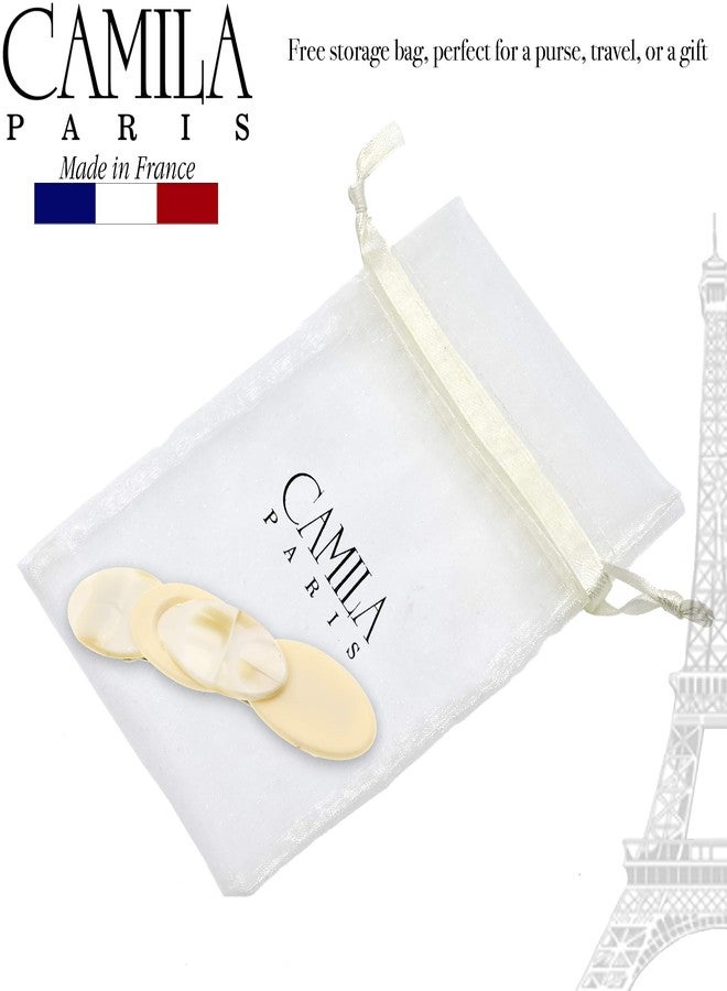 Camila Paris CP2337 French Hair Barrette Clip for Girls Handmade Cream Pearl, Metal Automatic Clasp Strong Hold Grip Hair Clips for Women, No Slip Durable Styling Girls Hair Accessories Made in France - Image 5