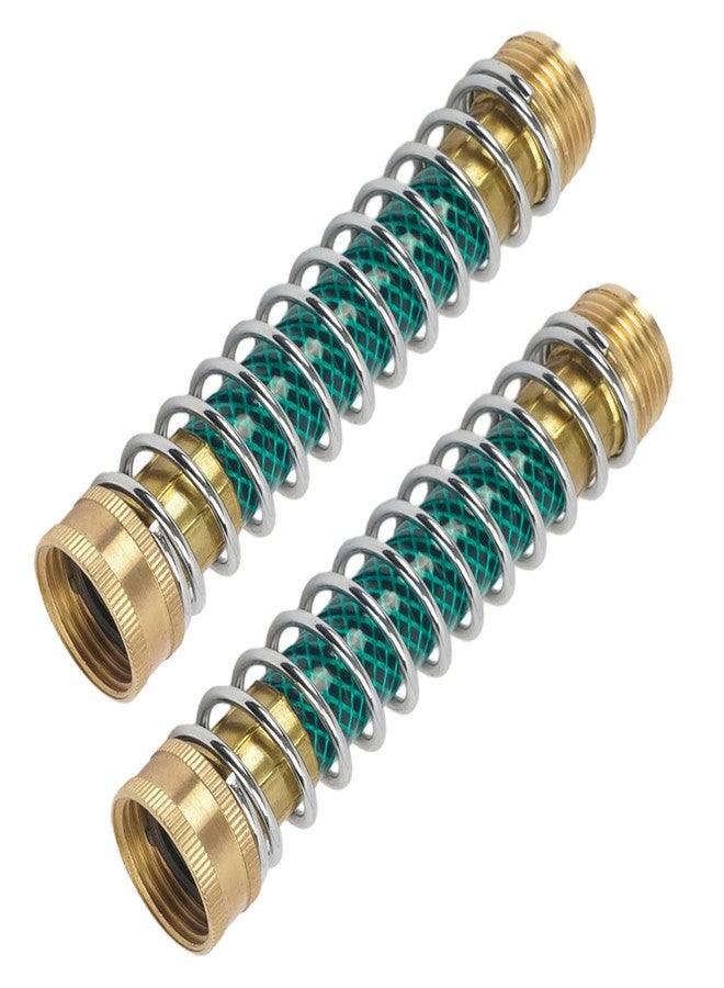 LIULO TOOL 2 Pack Garden Hose Protector, Brass Hose Extension Adapter with Coil Spring, Garden Faucet Extension - Image 4