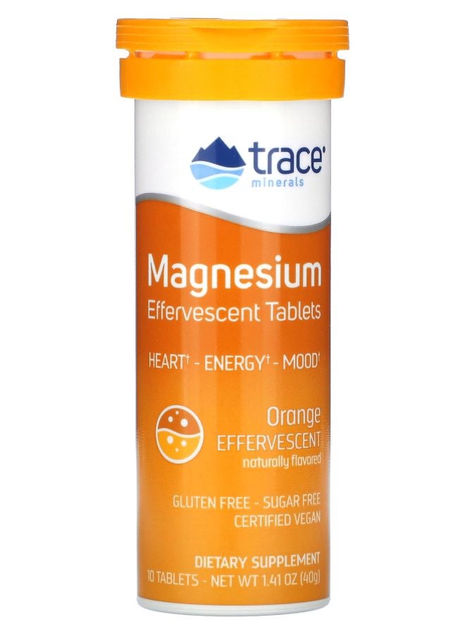 TRACE Magnesium Effervescent Tablets Orange 8 Tubes 10 Tablets Each - Image 2