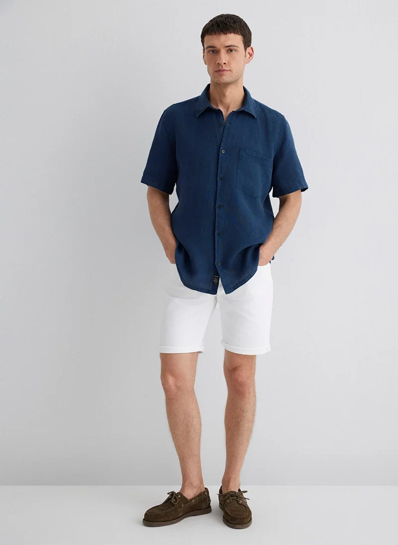 MAVI Grey Linen Shirt