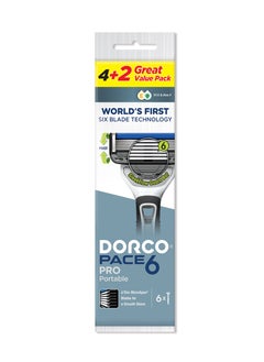 DORCO Dorco Pace6 Pro Men Portable Razor 4+2 SXE100  - Image 1