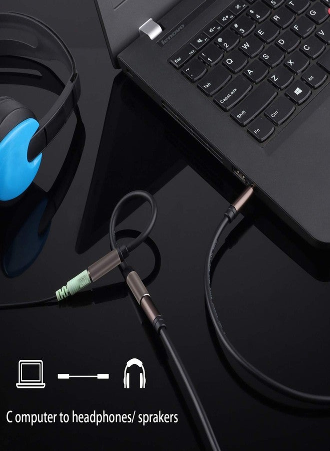 Pasow 3.5mm Female to Female Adapter Cable TRS Stereo Audio AUX Connector Cod for Headphones, Car, HiFi - 15cm/6inch (Coffee) - Image 5