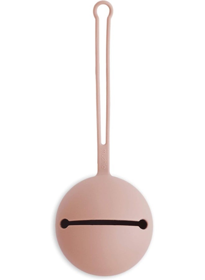 mushie Silicone Pacifier Holder Case (Blush) - Image 1