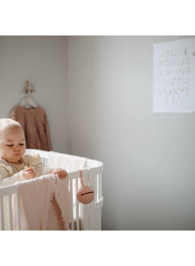 mushie Silicone Pacifier Holder Case (Blush) - Image 3