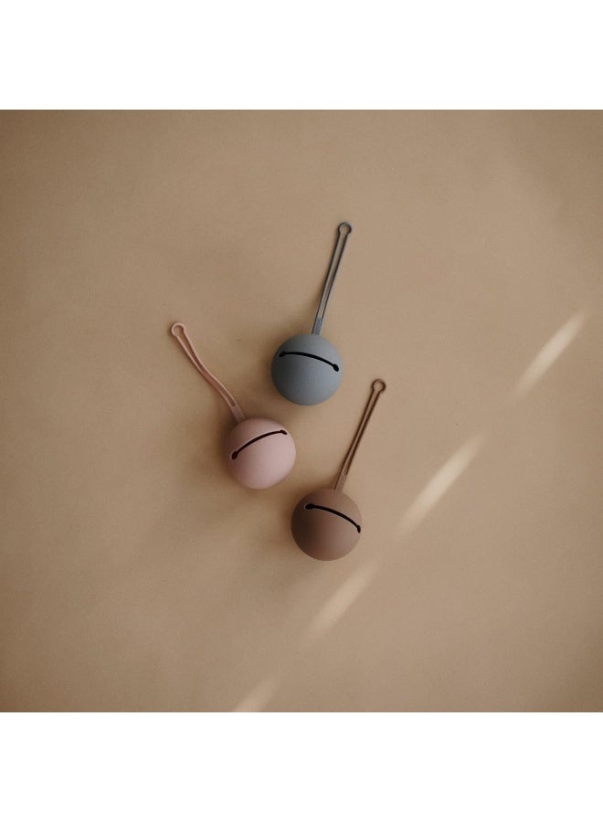 mushie Silicone Pacifier Holder Case (Blush) - Image 2