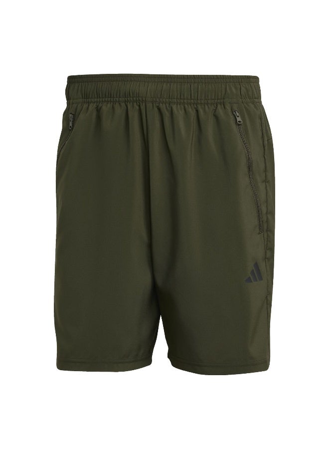 Adidas Tr-Es Wv Sho Green Training Shorts For Men XS 7"  - Image 1