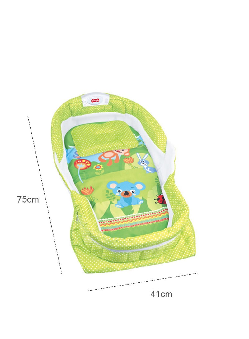 ما بيبي سرير محمول قابل للطي للأطفال مع موسيقى خفيفة وطاولة تغيير الحفاضات لنوم الأطفال حديثي الولادة مناسب للسفر والاستخدام المنزلي 75*41*14 سم - Image 4