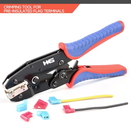 HKS أداة ضغط HKS للأطراف المعزولة - ضاغط أسلاك بنظام التروس - AWG 22-14 (0.5-2.5mm²) - ضاغط أطراف بنظام التروس - أداة ضغط كهربائية - Image 4