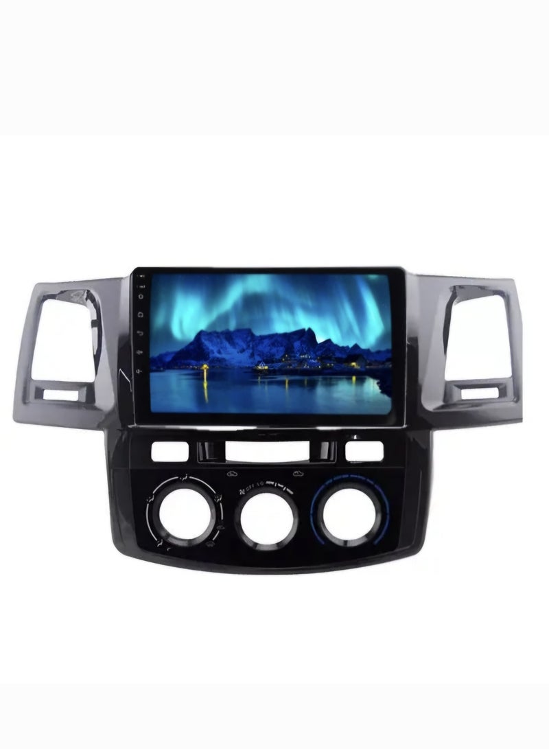 Generic Android Car Radio Display, 2 Din Stereo for FM Radio, YouTube, Bluetooth, WI-FI, USB, Apple Car play, GPS Navigation (2+32Gb) Toyota Fortuner Hilux 2007-2015, With Rear Camera  - Image 1