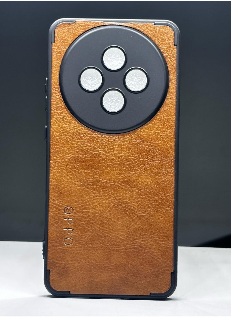 Generic - Oppo 12F Leather Case with Black Frame is a case specially designed to protect your device from scratches and shocks. - Image 1