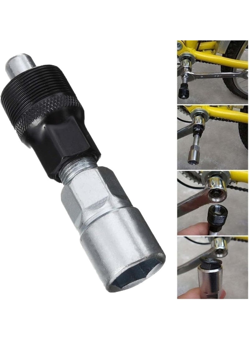 Soofam Bike Repair Tool Set, 5 in 1 Compact and Portable Mountain Bike Tool Kit, Chain Whip Wheel Sprocket Removal Tool, Bottom Bracket Remover, Crank Extractor Cassette Lockring Removal Tool - Image 5