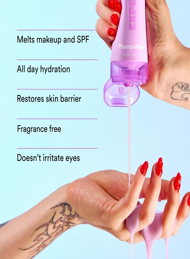 Experiment Plasma Wash Moisture Depositing Gel Cream Cleanser - Hydrating, Barrier Restoring, and Non-Stripping Face Wash with Glycerin and Jojoba Oil, 5.0 FL OZ - Gentle for All Skin Types - Image 4