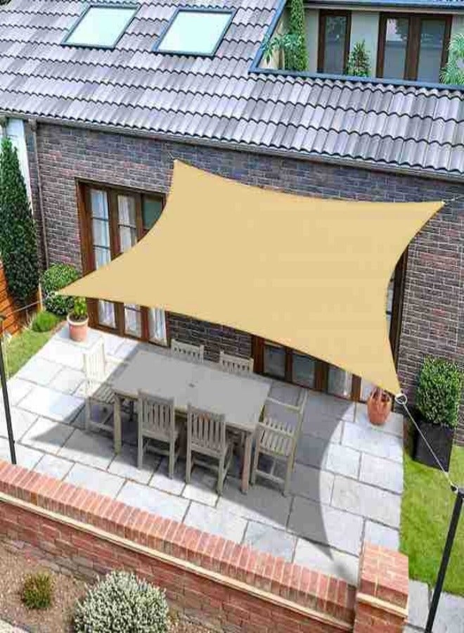 MIXDE Sun Shade Sail Waterproof Rectangle Block Canopy For Patio Backyard Lawn Garden Activities,Sun And UV Protection,2m x 3m - Image 3