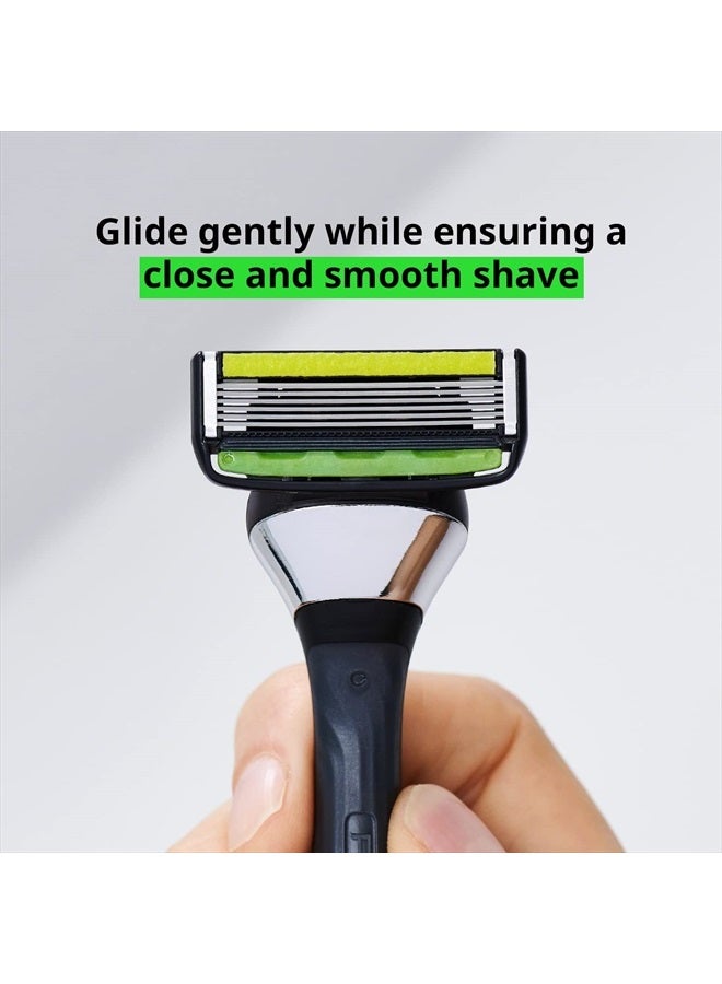 Dorco Pace 6 Pro - Six Blade Razor System with Trimmer - 10 Pack (1 Handle + 10 Cartridges) - Image 2