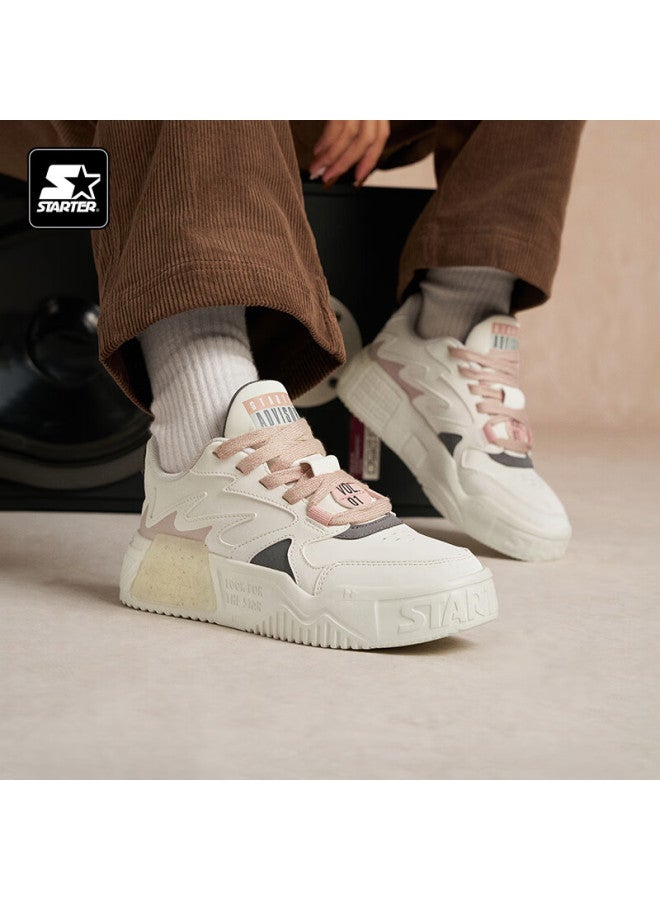 Starter Classic Wave 1 Series Lightweight Weight Reduction Heightening Color Block Sneakers Sports Casual Shoes, Light Gray, Size 39 - Image 1