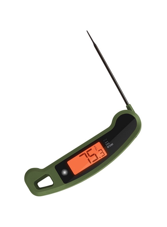 Lavatools Javelin® PRO Duo Ultra-Fast 1-Second Professional Digital Instant Read Meat Thermometer for Grill and Cooking, Auto-Rotating Backlit Display, IP65 Water Resistant, NSF Certified - Olive - Image 1