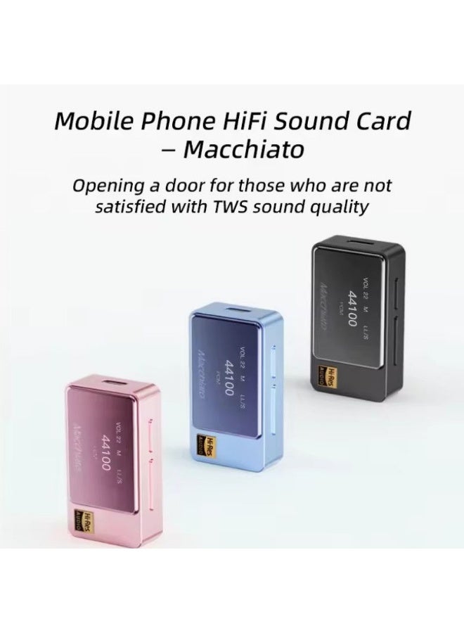 آي باسو iBasso Jr. Macchiato Dc04 Decoding Headphone Amplifier with Microphone, Dac, USB Computer Sound Card, Black - Image 4