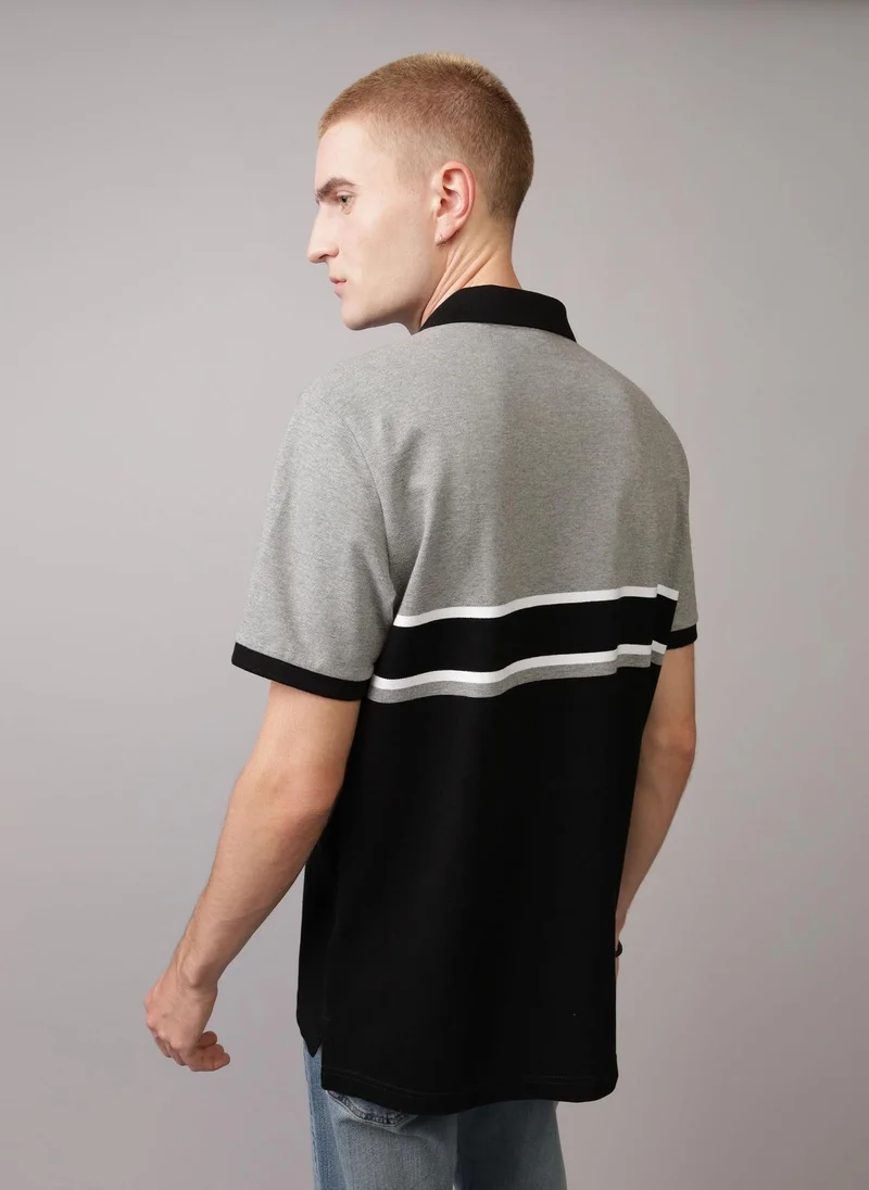 American Eagle AE Striped Polo Shirt