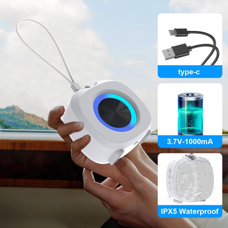 ZZB Bluetooth Speaker Portable Media Players Clear Loud Stereo Sound Deep Bass Wireless Speaker With Lights TWS IPX5 Waterproof Small Speakers Long Playtime for Home/Party/Outdoor/Beach Electronic Gadgets - Image 5