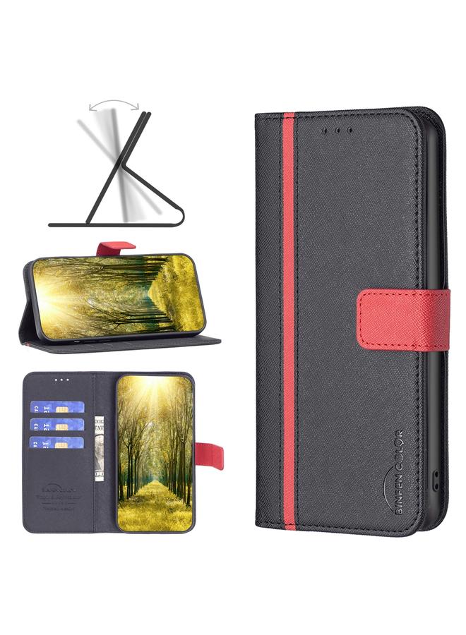 اس-توب جراب لهاتف Samsung Galaxy S20 FE BF13 مصنوع من الجلد المتقاطع المطابق للألوان - Image 1