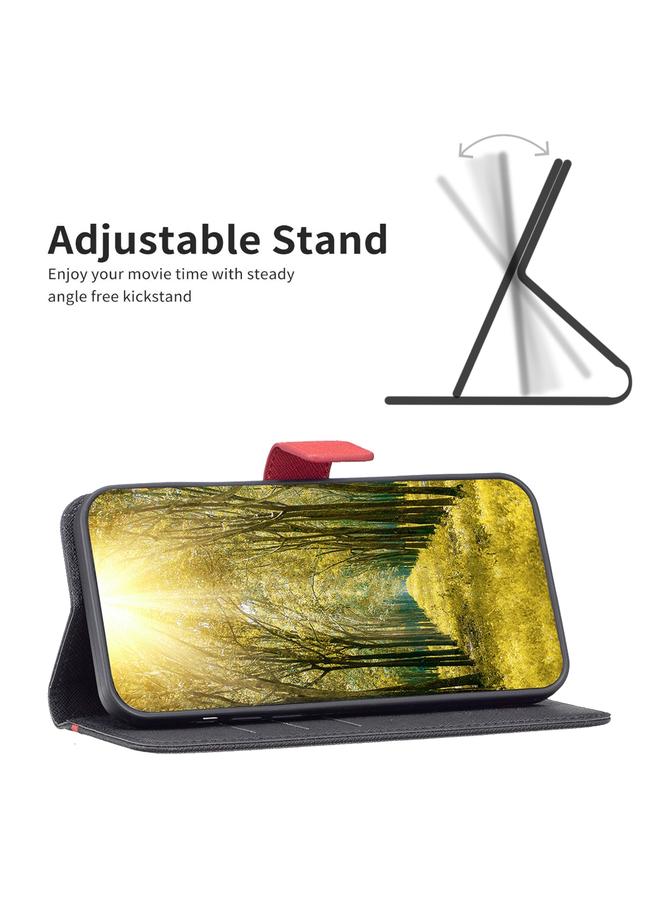 اس-توب جراب لهاتف Samsung Galaxy S20 FE BF13 مصنوع من الجلد المتقاطع المطابق للألوان - Image 4