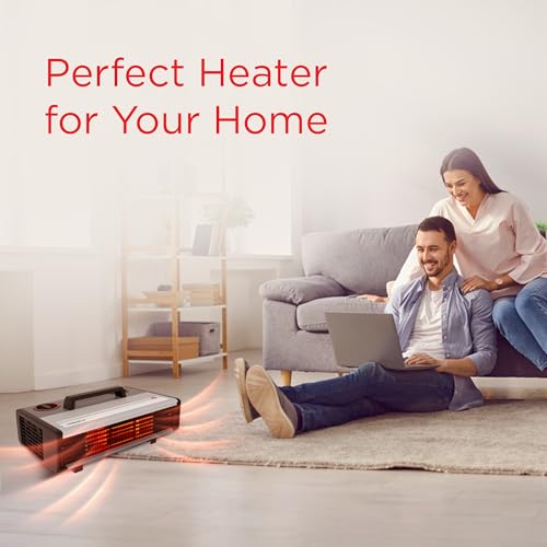 Eveready Thermaflo Convector 2000W 2UP Room Heater with Adjustable Thermostat, Dual Heat Settings, Fast Heating & Thermal Cut-Off Protection for Home & Office - Image 3