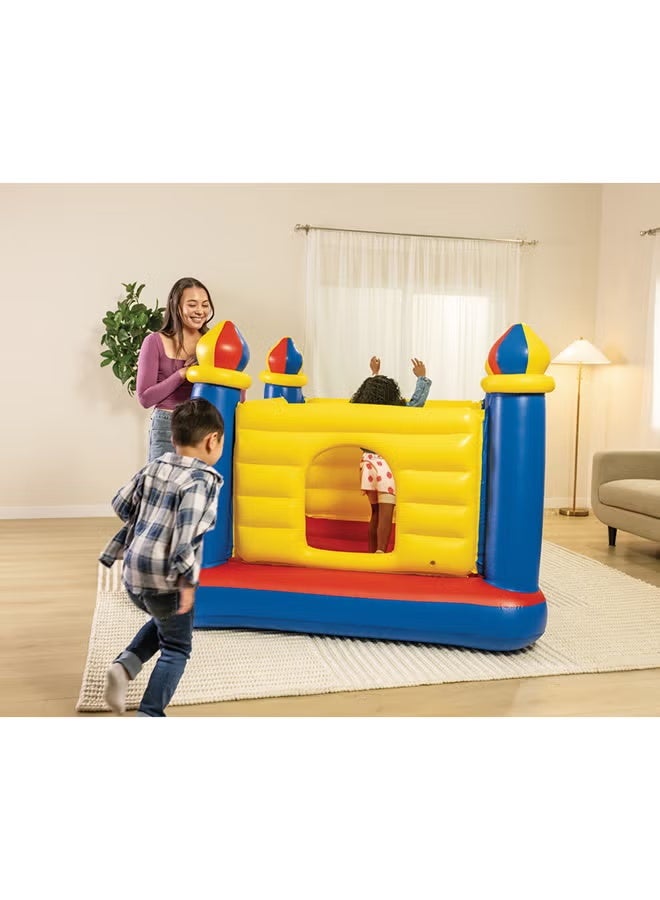 INTEX Jump-O-Lene Inflatable Bouncer Castle House 1.75m x 1.75m x 1.35m - Image 3
