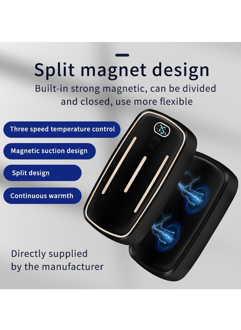 General Hand warmer split two-in-one digital display three-speed temperature magnetic hand warmer  - Image 3