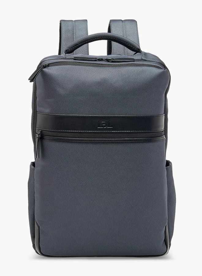 ال بي ال من شو اكسبرس Men Solid Backpack with Adjustable Straps and Zip Closure - 10x31x43 cm