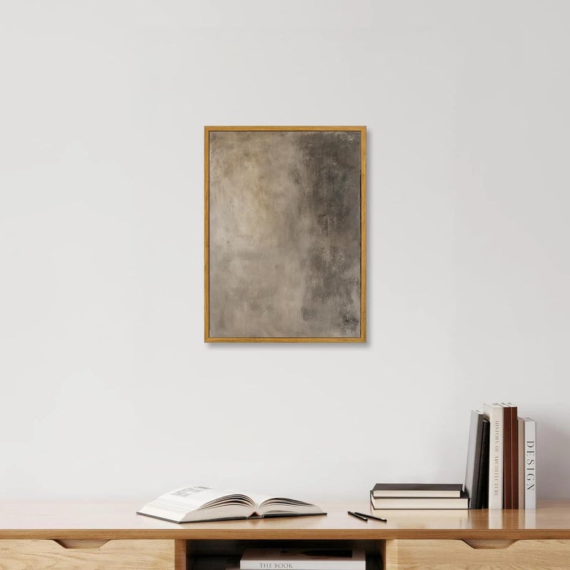 KBKBART Local market compliant trusted quality Framed Neutral Wall Art, Earthy Abstract Canvas Oil Painting, Minimalist Textural Artwork Wall Decor, Neutral Gallery Art Prints for Bedroom Living Room, Gallery, Gifts for Friends or Family Practical experience crafted - Image 5