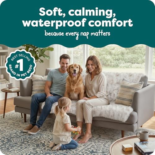 FurHaven Waterproof Throw Blanket for Dogs Indoor Cats Reversible Protective Pet Blanket Extra Large Long Faux Fur Velvet Driftwood - Image 3