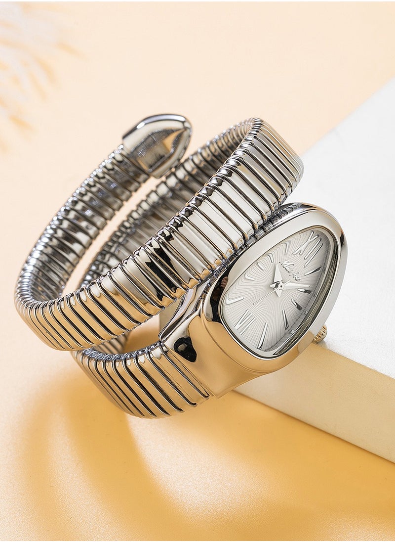MISS FOX Fashion Snake Shaped Bracelet Watch for Ladies Women's Watch Waterproof Wrap Around Design Accessory  - Image 2