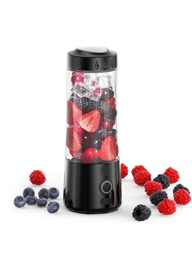 ASIV Portable Blender,USB Rechargeable Personal Mixer for Smoothie and Shakes, Mini Blender with Six Blades for Baby Food,Travel,Gym(Update)  - Image 1