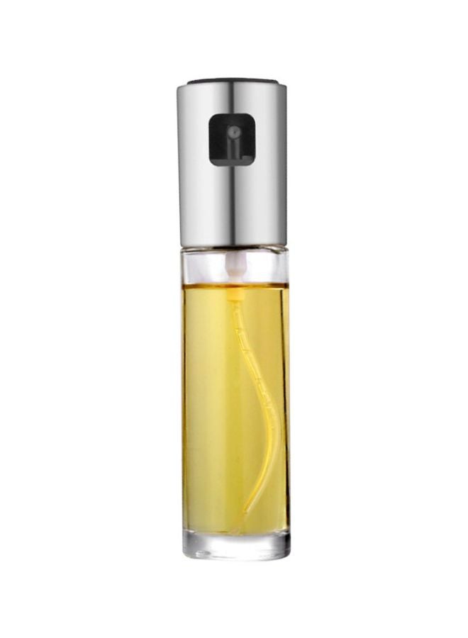 Oil spray bottle, silver/transparent, 180x40mm