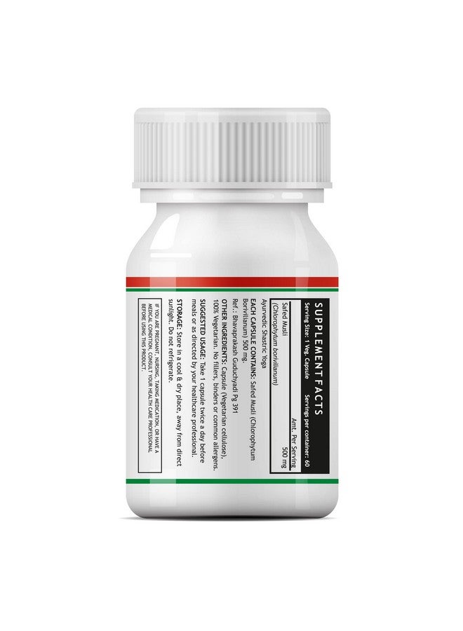 Inlife كبسولات إنلايف سافيد موسلي 500 ملغ | مكمل طبيعي للقوة والقدرة على التحمل والمناعة | امتصاص أسرع من الأقراص - 60 كبسولة نباتية - Image 3